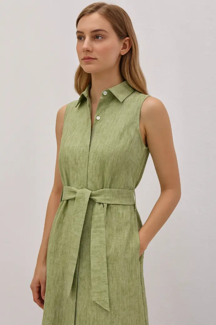 dress inara linen moiztex