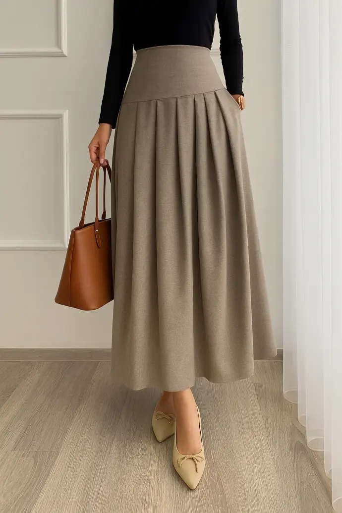 skirt inara wool moiztex